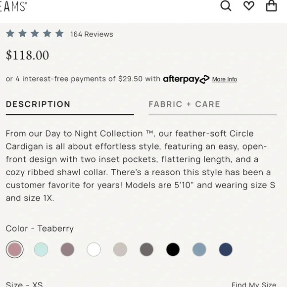 Barefoot Dreams Cozychic Lite Circle Cardigan open pockets brown Size XS / S - Picture 5 of 9